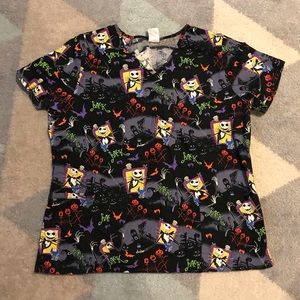 Nightmare before Christmas scrub top Jack